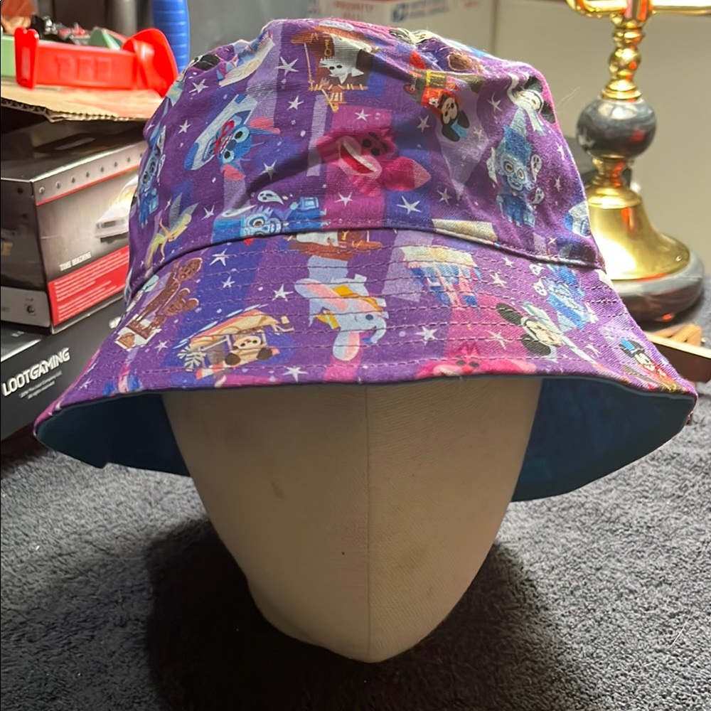 Disney Parks Disney 100 Joey Chou Attractions Mickey Mouse Reversable Bucket Hat